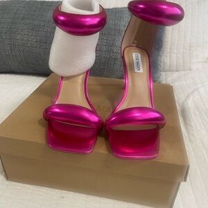 Steve Madden Pink Stiletto Heels with Ankle Strap